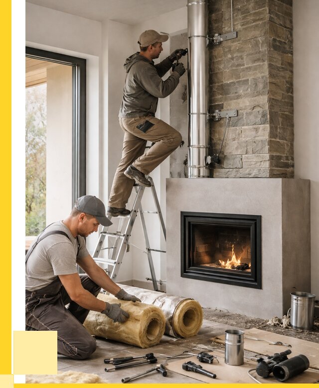 Монтаж дымоходов для каминов в Бирске от 15591 р. ЭриданБрк