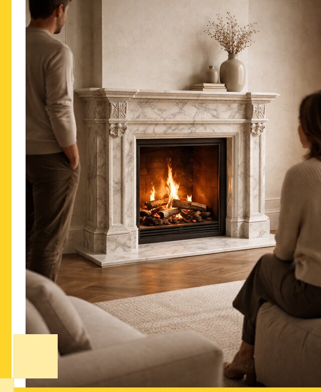 Мраморные камины под ключ в Бирске от 259850 р. | ЭриданБрк