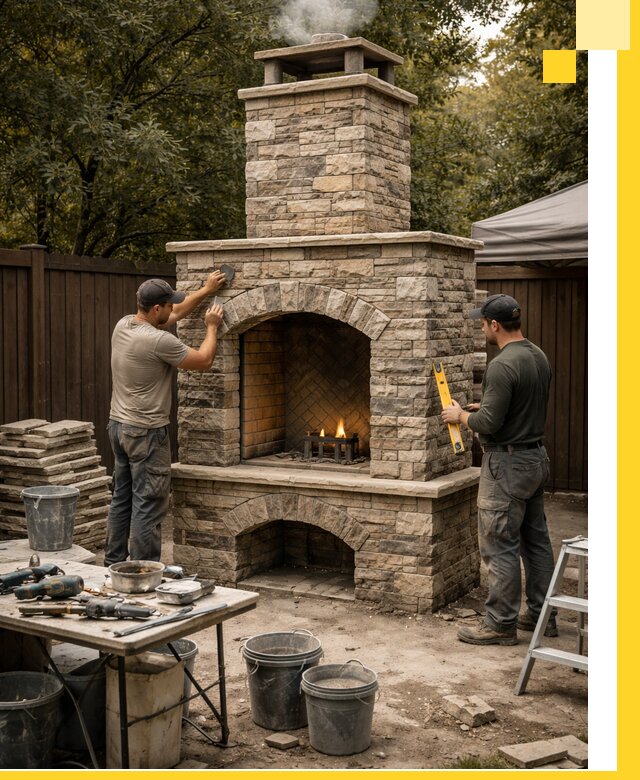 Проектирование и установка уличных каминов в Бирске