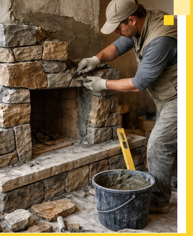 Изготовление и установка каменных каминов под ключ в Бирске