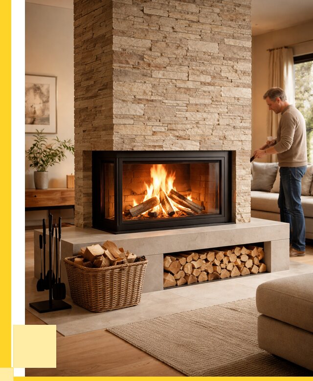 Дровяной камин под ключ в Бирске от 207880 р. | ЭриданБрк