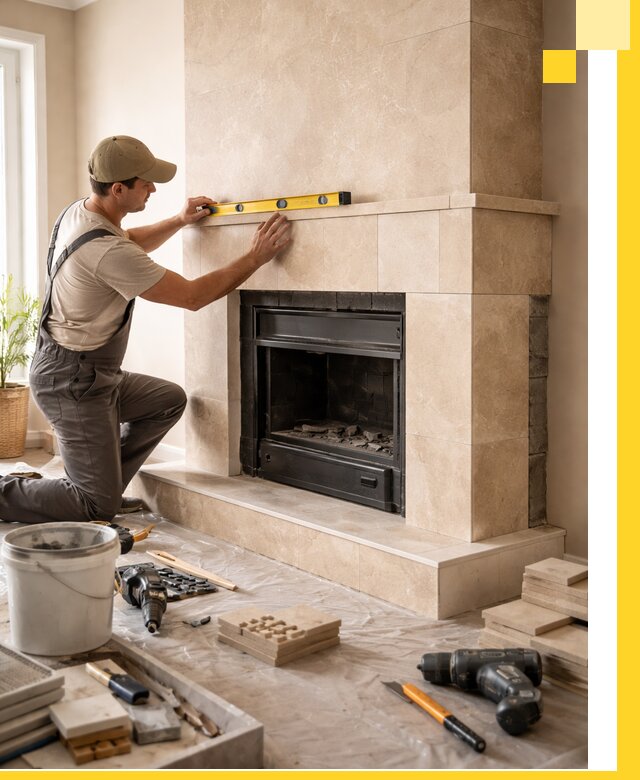 Установка и монтаж каминов в частном доме под ключ в Бирске