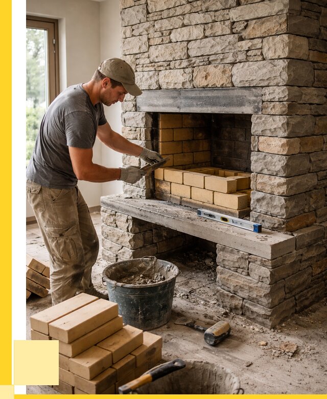 Кладка каминов и камина в Бирске от 25985 р. ЭриданБрк