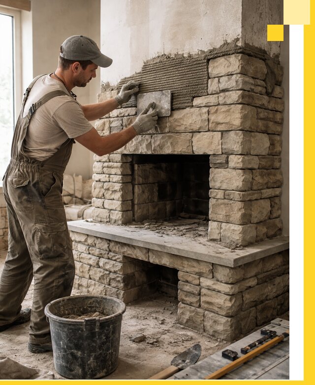 Строительство каминов под ключ в Бирске от проектирования до монтажа