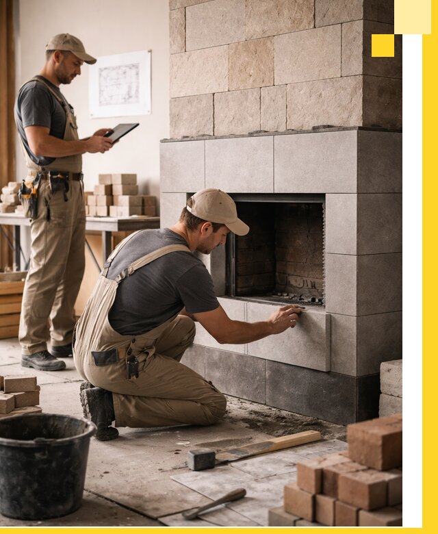 Индивидуальные проекты каминов и каминных систем в Бирске