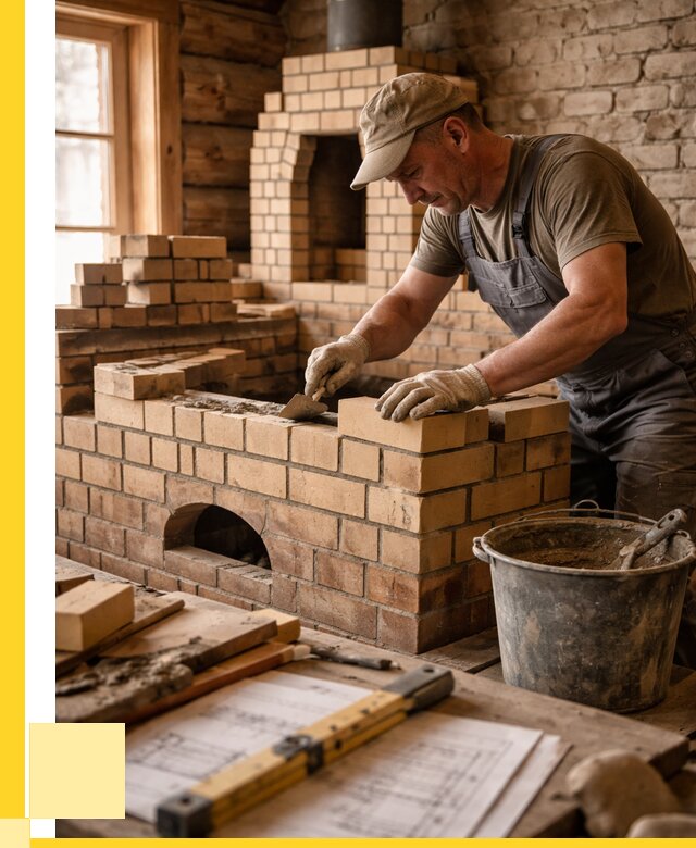 Кладка печей из кирпича в Бирске цены от 31182 р. - ЭриданБрк