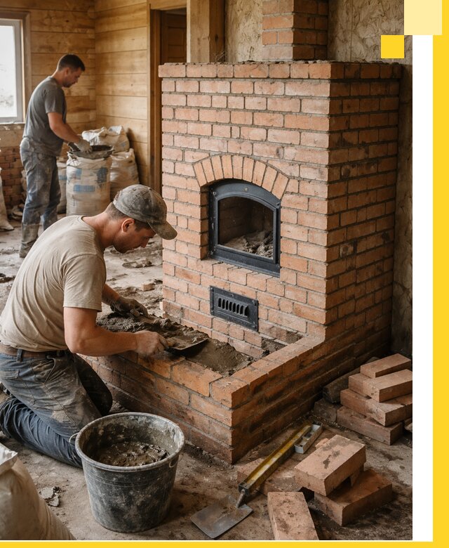 Профессиональное строительство печей в Бирске под ключ