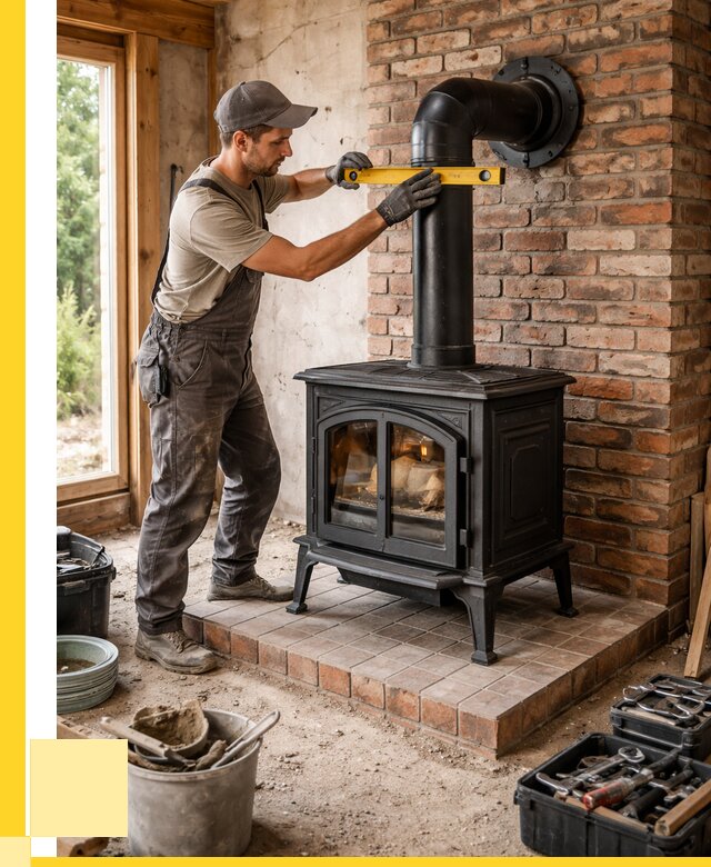 Монтаж печей установка банной печи в Бирске от 15591 р. | ЭриданБрк