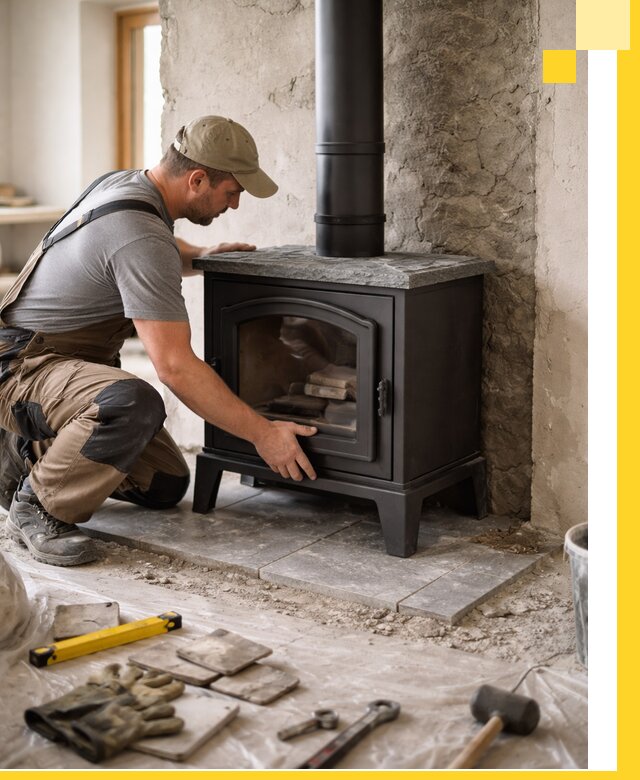 Профессиональный монтаж печей и каминов в Бирске под ключ