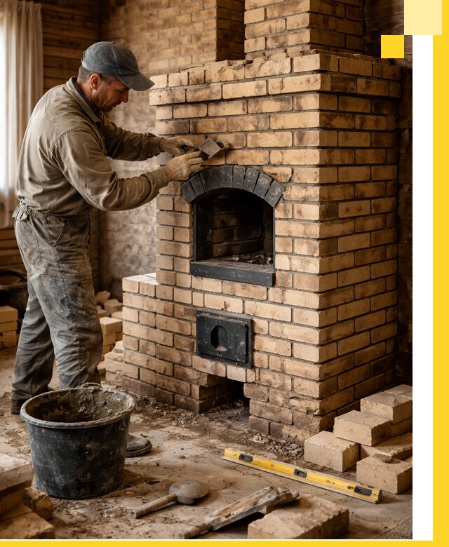 Кирпичные печи под ключ в Бирске: проектирование и кладка