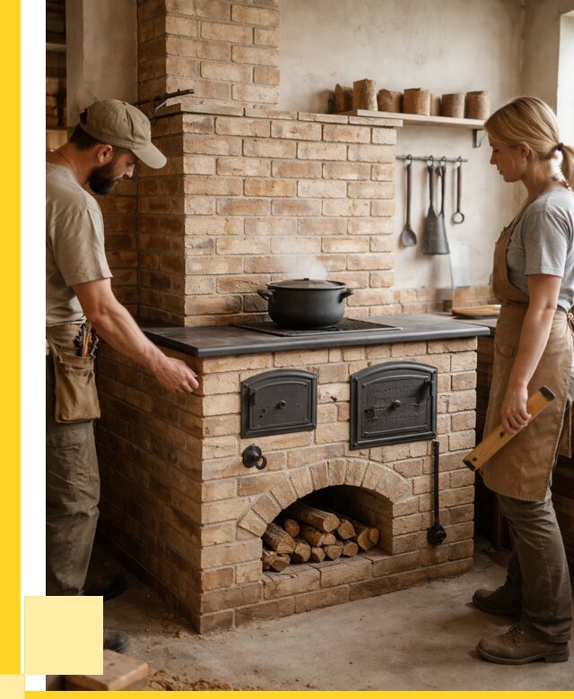 Варочно отопительные печи в Бирске от 93546 р. | ЭриданБрк