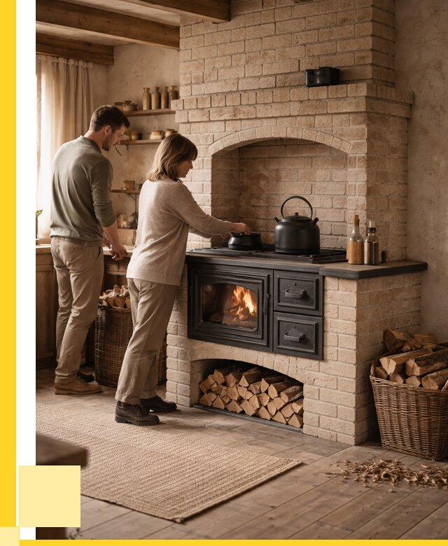 Печи с плитой в Бирске от 46773 р. | ЭриданБрк — кирпичная печь