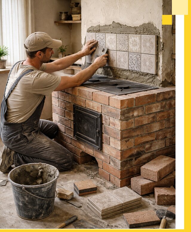 Печи с плитой на заказ монтаж гарантия и сервис в Бирске