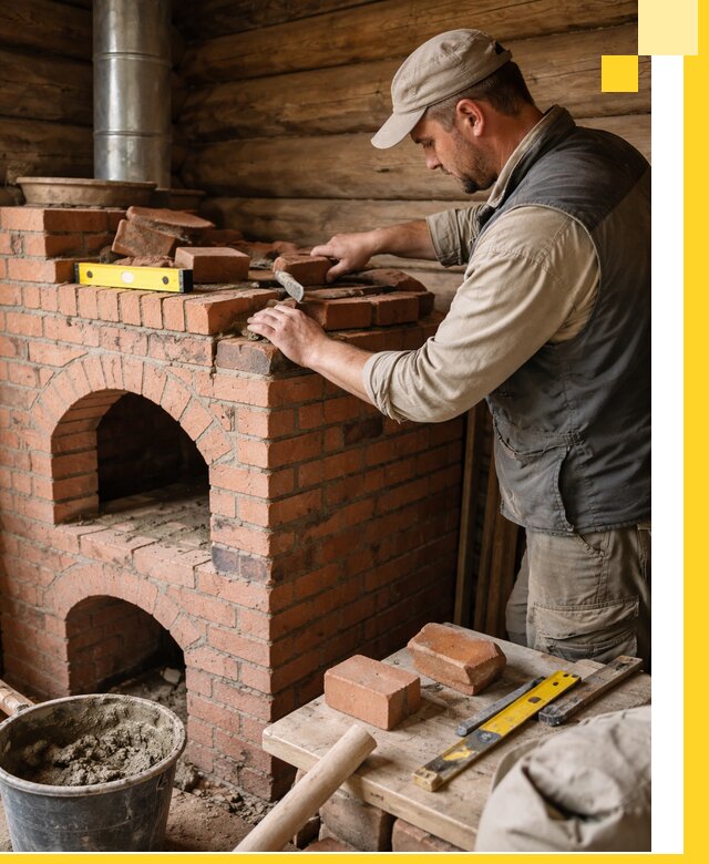 Изготовление и установка русских печей в Бирске под ключ