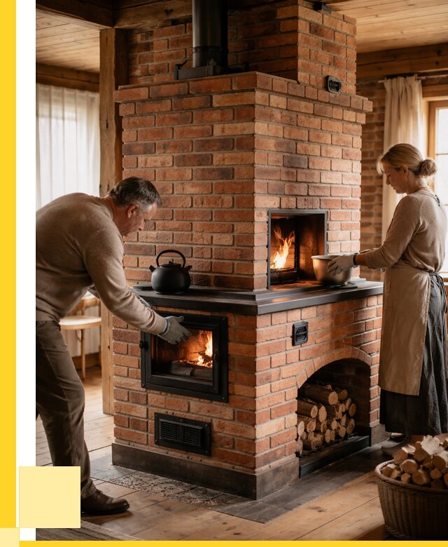 Печи для загородного дома под ключ в Бирске от 83152 р. | ЭриданБрк