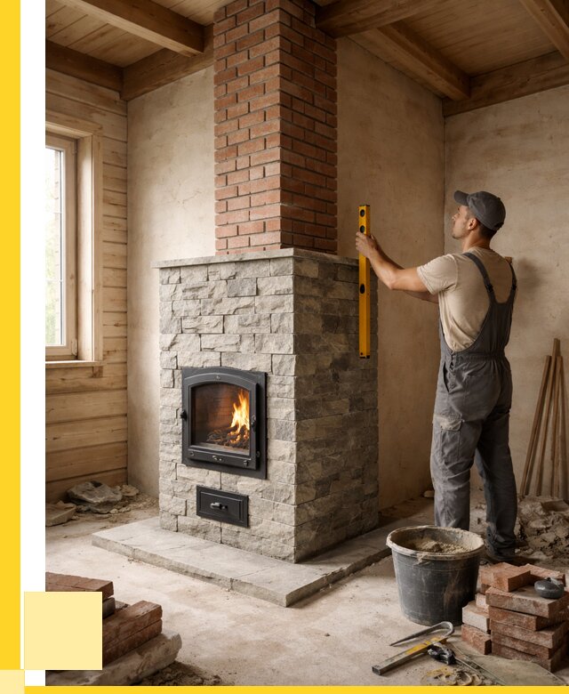 Печи и дымоходы под ключ в Бирске от 46773 р., ЭриданБрк