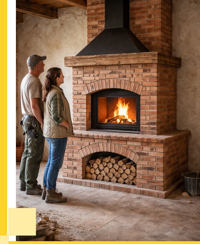 Печи камины из кирпича в Бирске от 124728 р. | ЭриданБрк