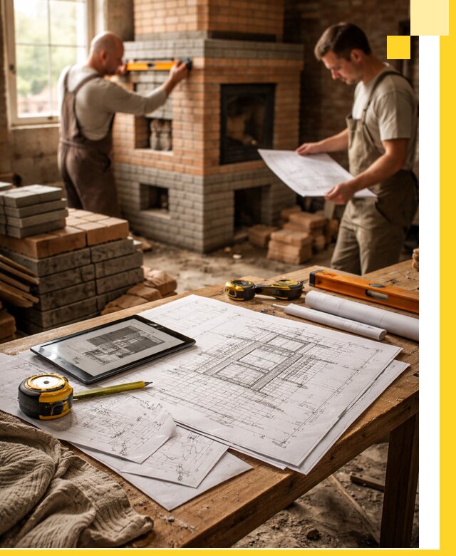 Проекты печей и каминов с индивидуальным дизайном в Бирске