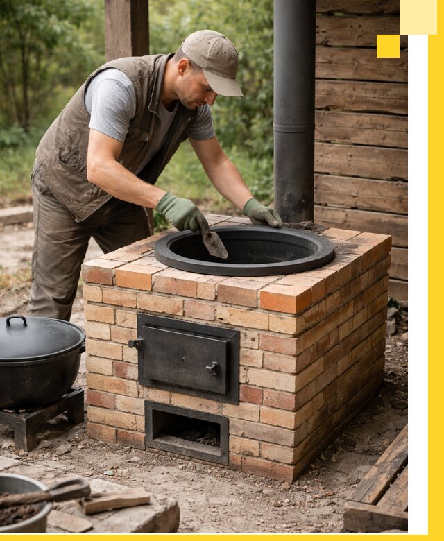 Изготовление и установка печей для казана в Бирске под ключ