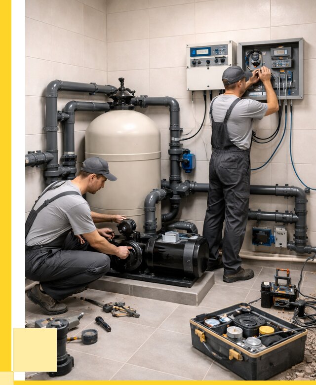 Монтаж оборудования для бассейнов в Бирске от 41576 р. | ЭриданБрк