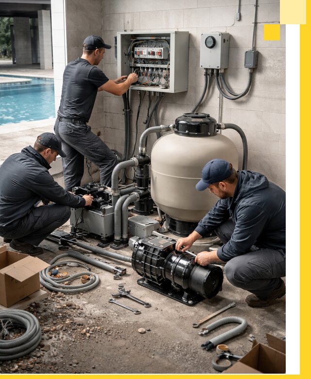 Профессиональный монтаж оборудования для бассейнов в Бирске