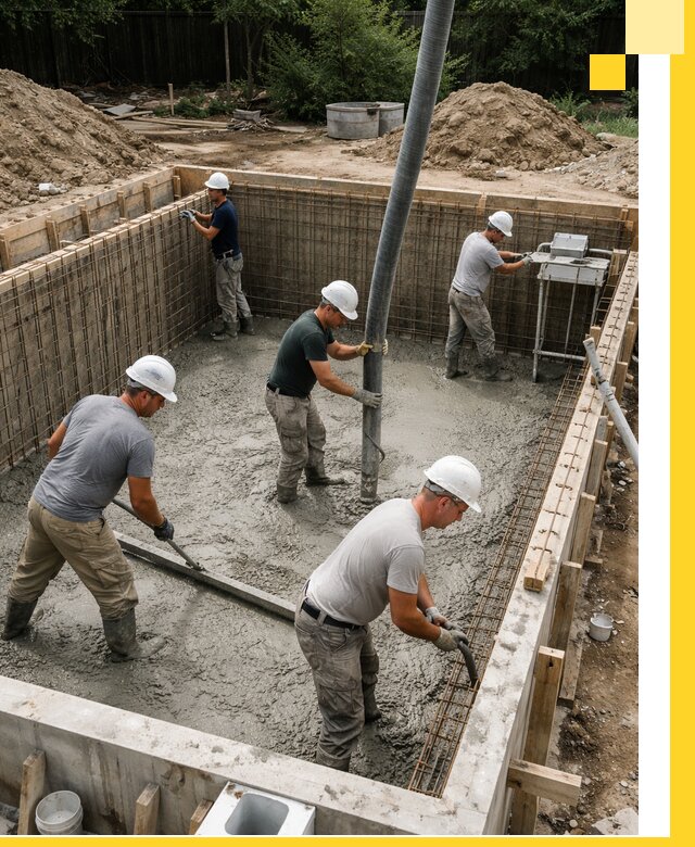 Строительство бетонных бассейнов под ключ в Бирске