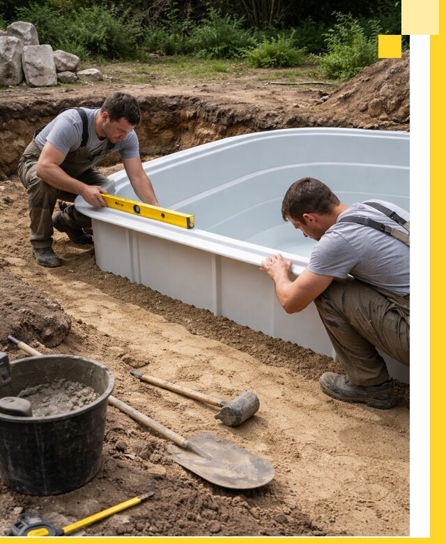 Производство и установка пластиковых бассейнов в Бирске под ключ