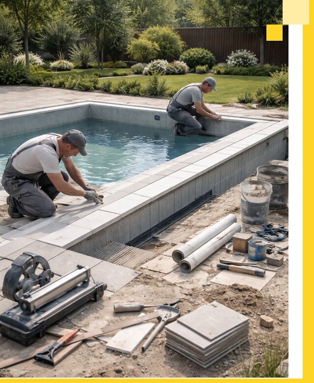 Строительство открытых бассейнов под ключ в Бирске профессионально