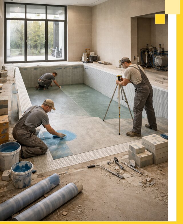 Проект и строительство закрытых бассейнов в Бирске под ключ