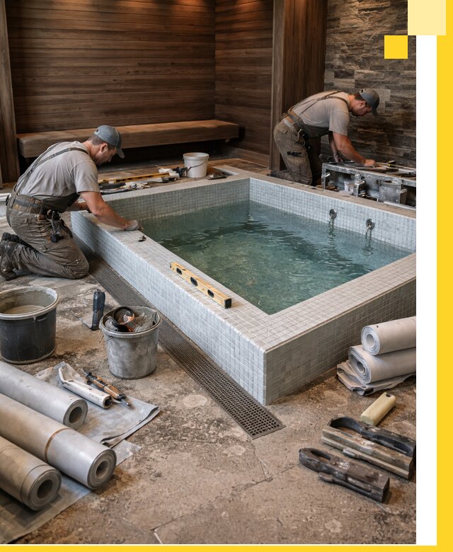 Установка и строительство бассейнов для сауны в Бирске