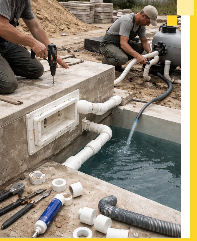 Строительство скиммерных бассейнов под ключ в Бирске