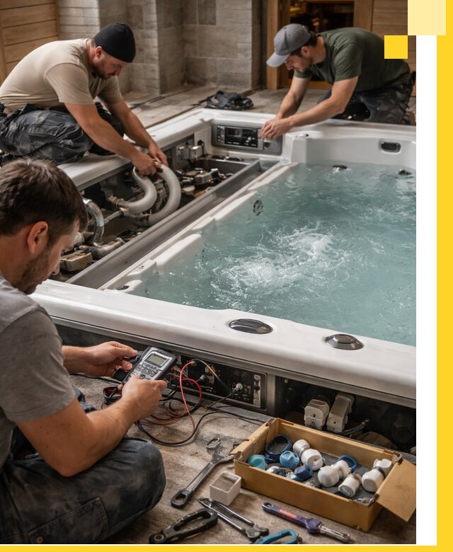 Гидромассажные бассейны под ключ в Бирске, дизайн и монтаж