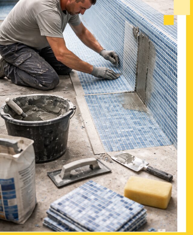 Укладка и ремонт мозаики для бассейнов под ключ в Бирске