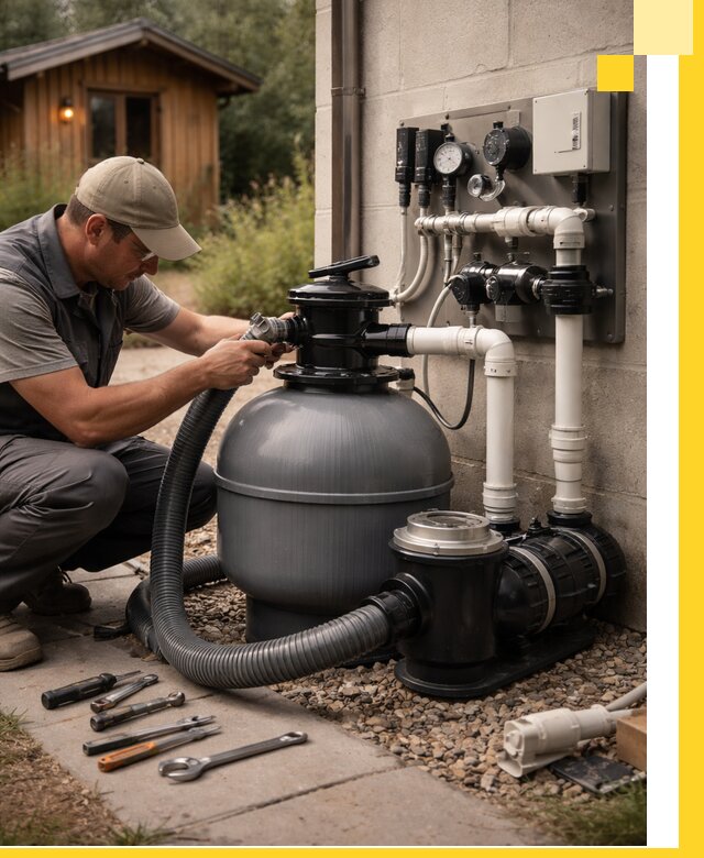 Продажа и монтаж фильтров и насосов для бассейнов в Бирске