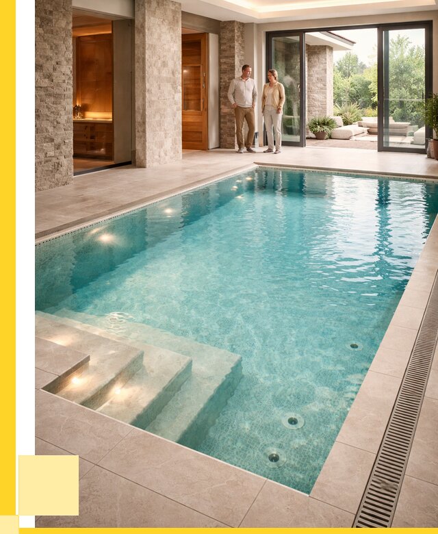 Бассейн во дворе в Бирске: проект, отделка от 1247280 р. | ЭриданБрк