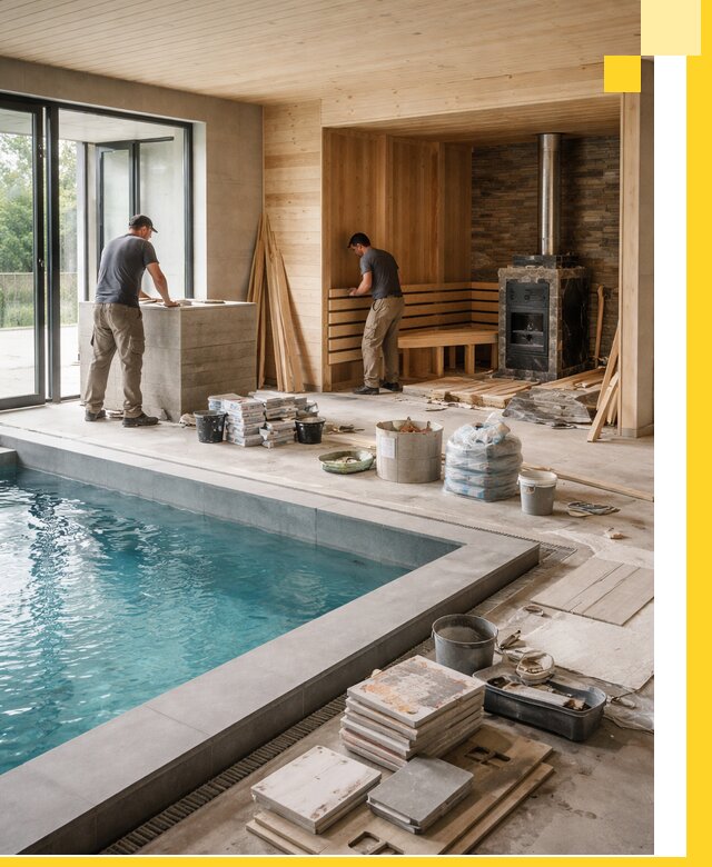 Проектирование и строительство бань с бассейном в Бирске