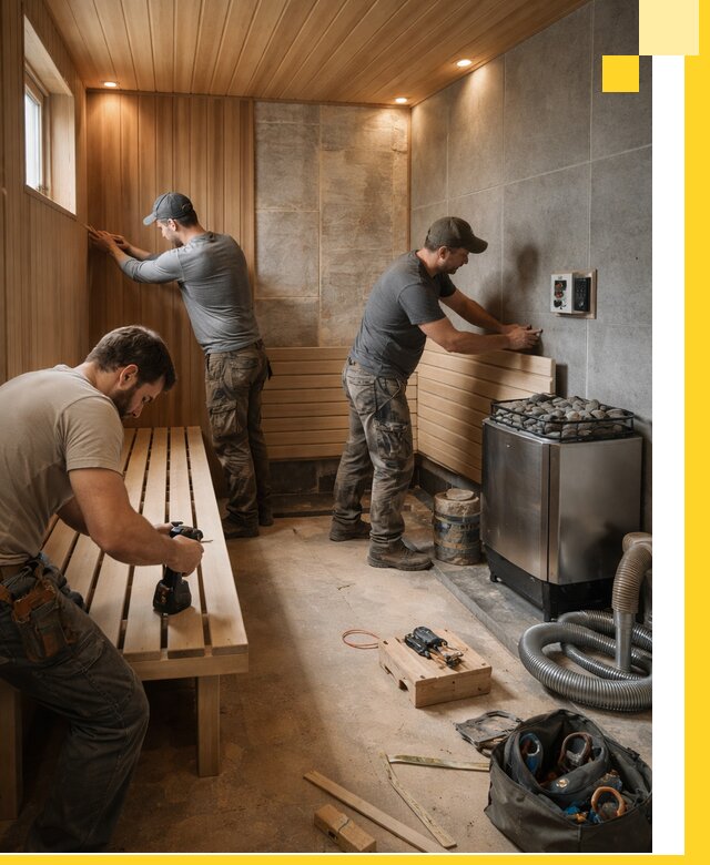Сауны под ключ в Бирске, проектирование, строительство, отделка