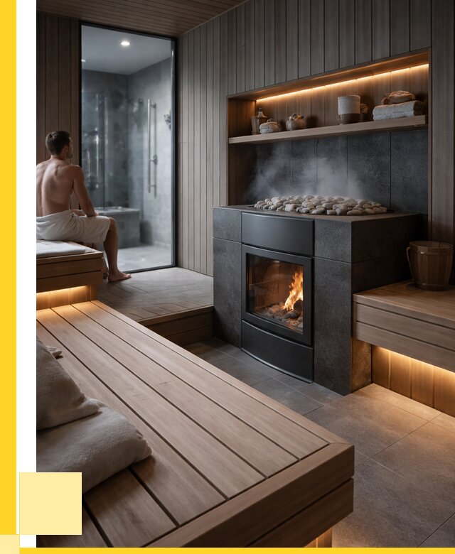 Проект сауны в частном доме в Бирске от 36379 р. | ЭриданБрк