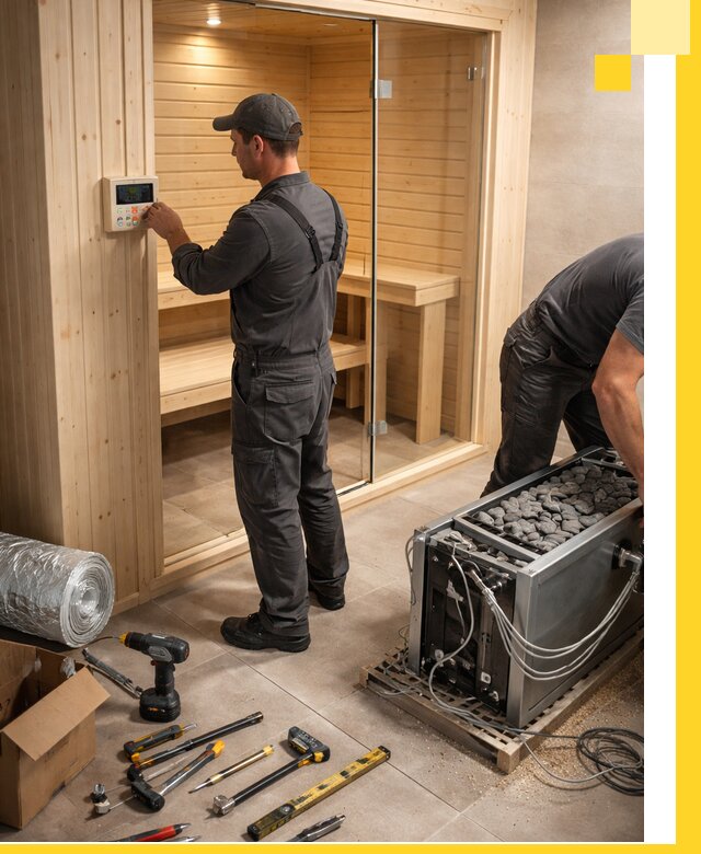 Поставка, установка и монтаж электрических саун в Бирске