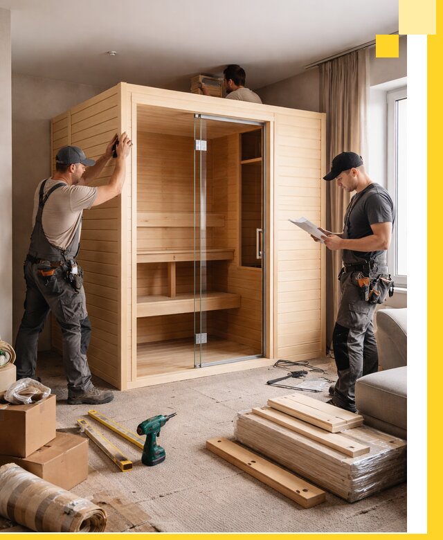 Установка и благоустройство саун в квартире в Бирске