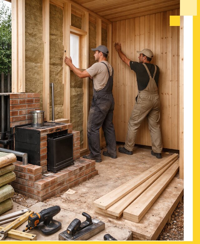 Строительство и установка дачных саун под ключ в Бирске