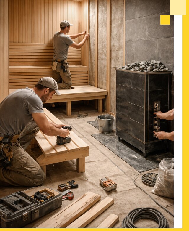 Дизайн и строительство интерьерных саун под ключ в Бирске