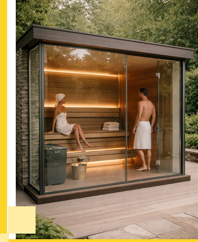Сауна стеклянная и двери для сауны в Бирске от 259850 р. | ЭриданБрк