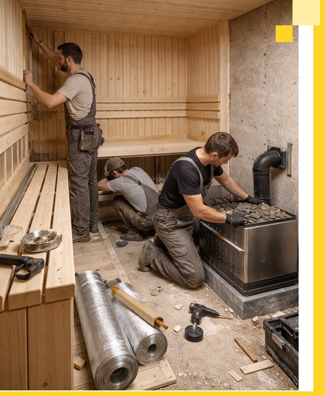 Индивидуальные сауны на заказ в Бирске под ключ, проект и монтаж