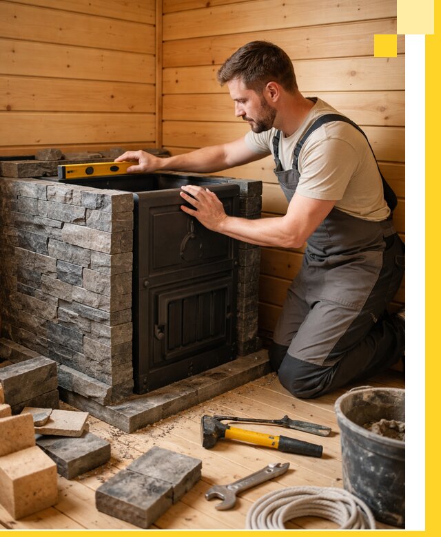 Производство и установка печей для саун под ключ в Бирске