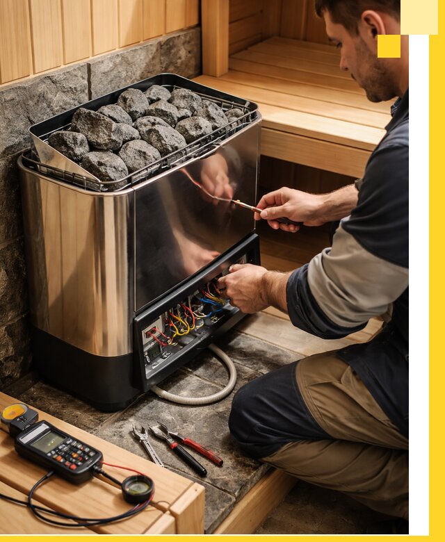 Продажа и установка электрокаменок для саун в Бирске