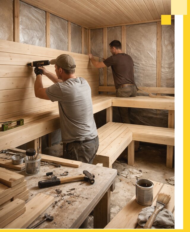 Профессиональная отделка бань и саун под ключ в Бирске