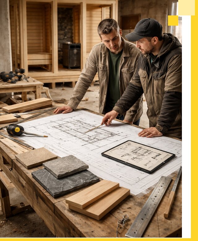 Проекты бань под ключ и планы строительства в Бирске