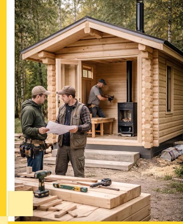 Монтаж бань под ключ в Бирске — от 207880 р. | ЭриданБрк