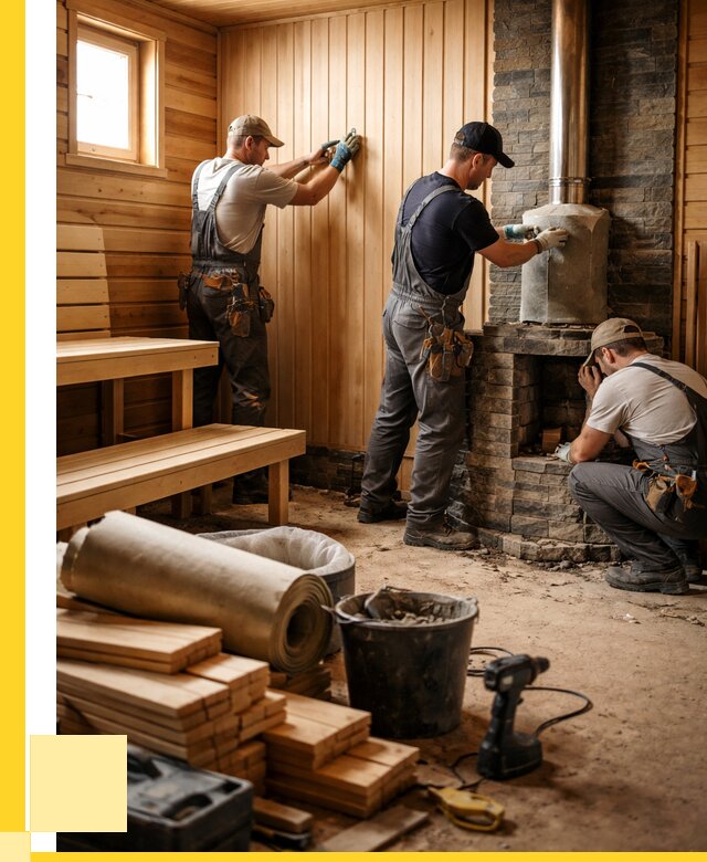 Ремонт бань под ключ в Бирске от 46773 р. | ЭриданБрк